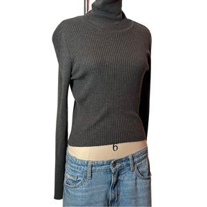 Grey Knit Turtleneck